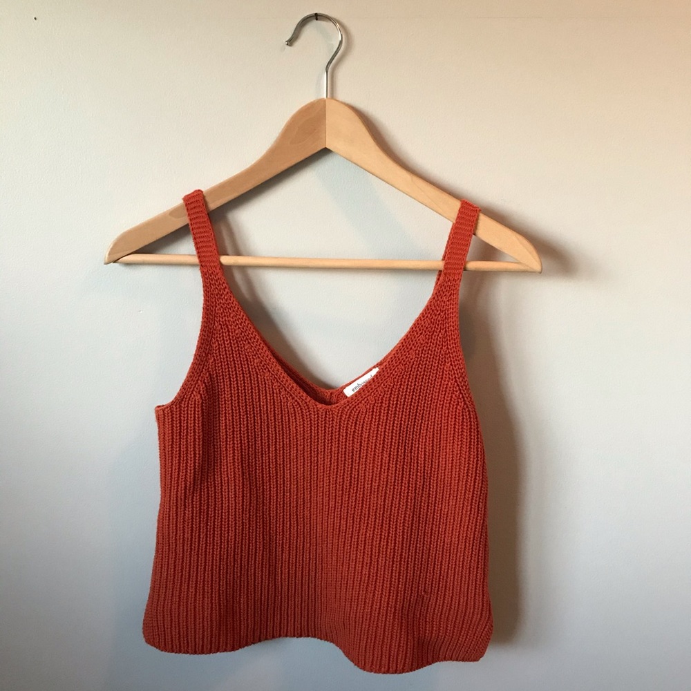 Knit cropped tank